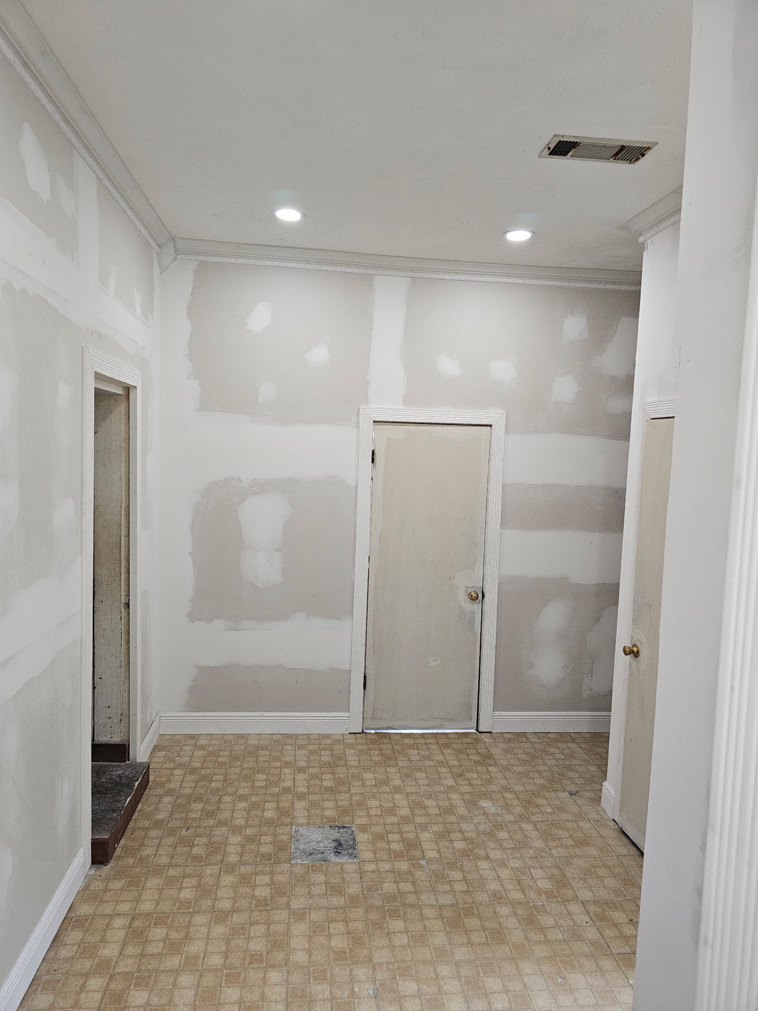 House exterior before painting